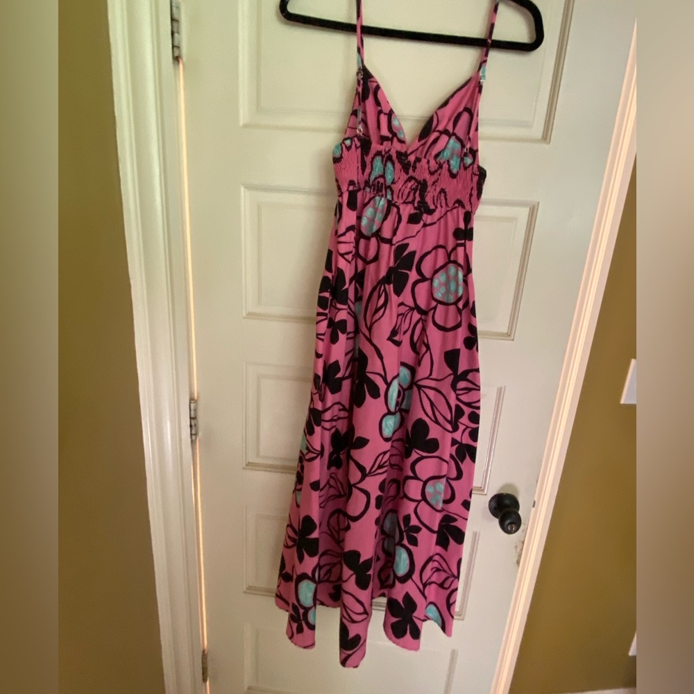 Zara Printed Poplin Midi Dress with Floral Print size S - Picture 7 of 15